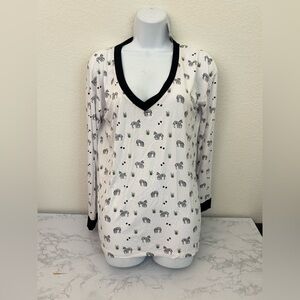 Bubble Baby Pajama Top Women’s S/M Zebra Elastic Waist Soft Pullover​